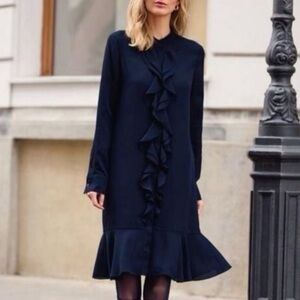 Tory Burch Womens Ruffle Front dress size 4